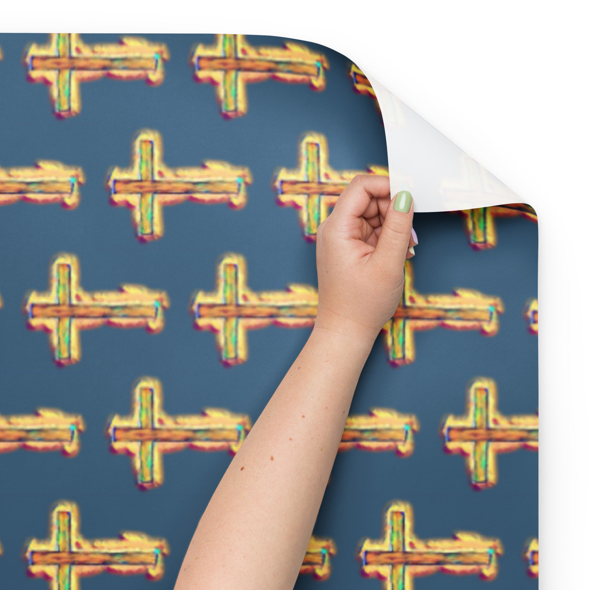 Bright Cross Wrapping Paper Sheets - Image 7
