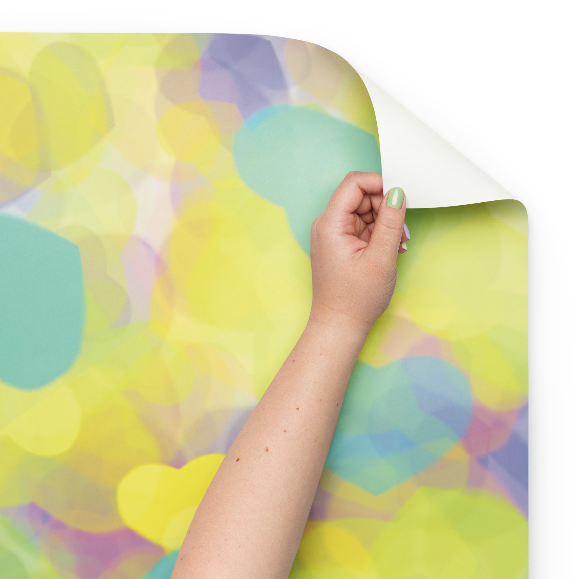 Yellow Blue Hearts Wrapping paper sheets - Image 9