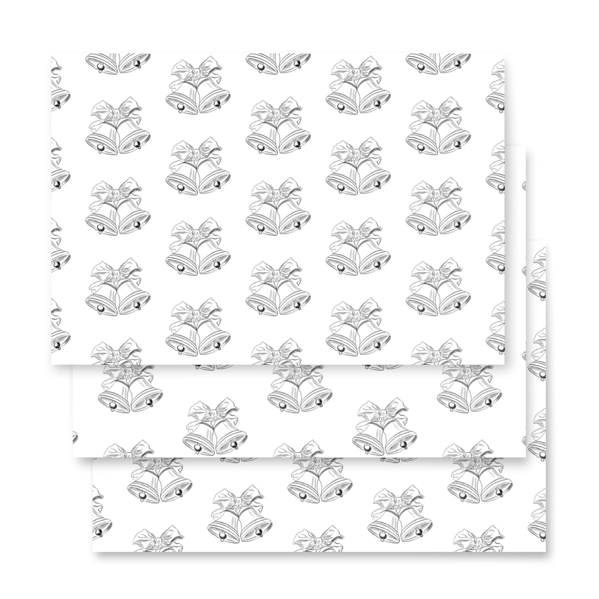 Wedding Bells Wrapping paper sheets - Image 4