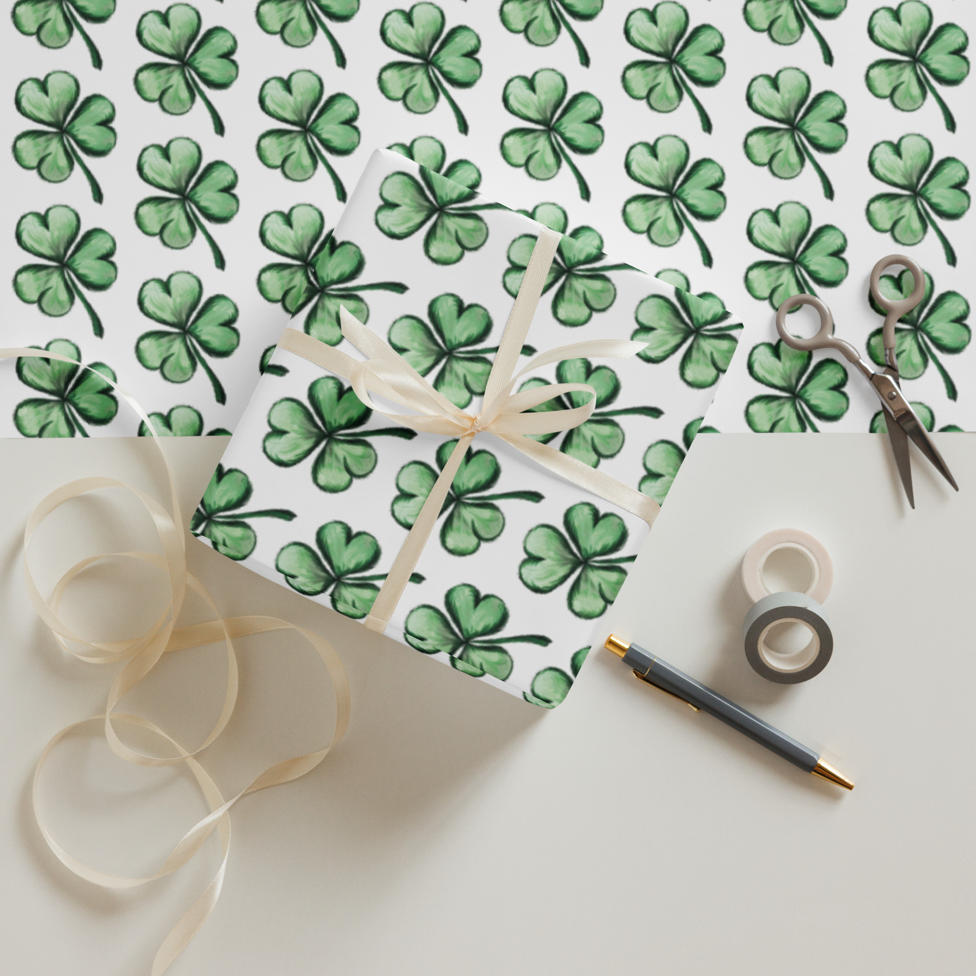 Shamrock Wrapping paper sheets - Image 10