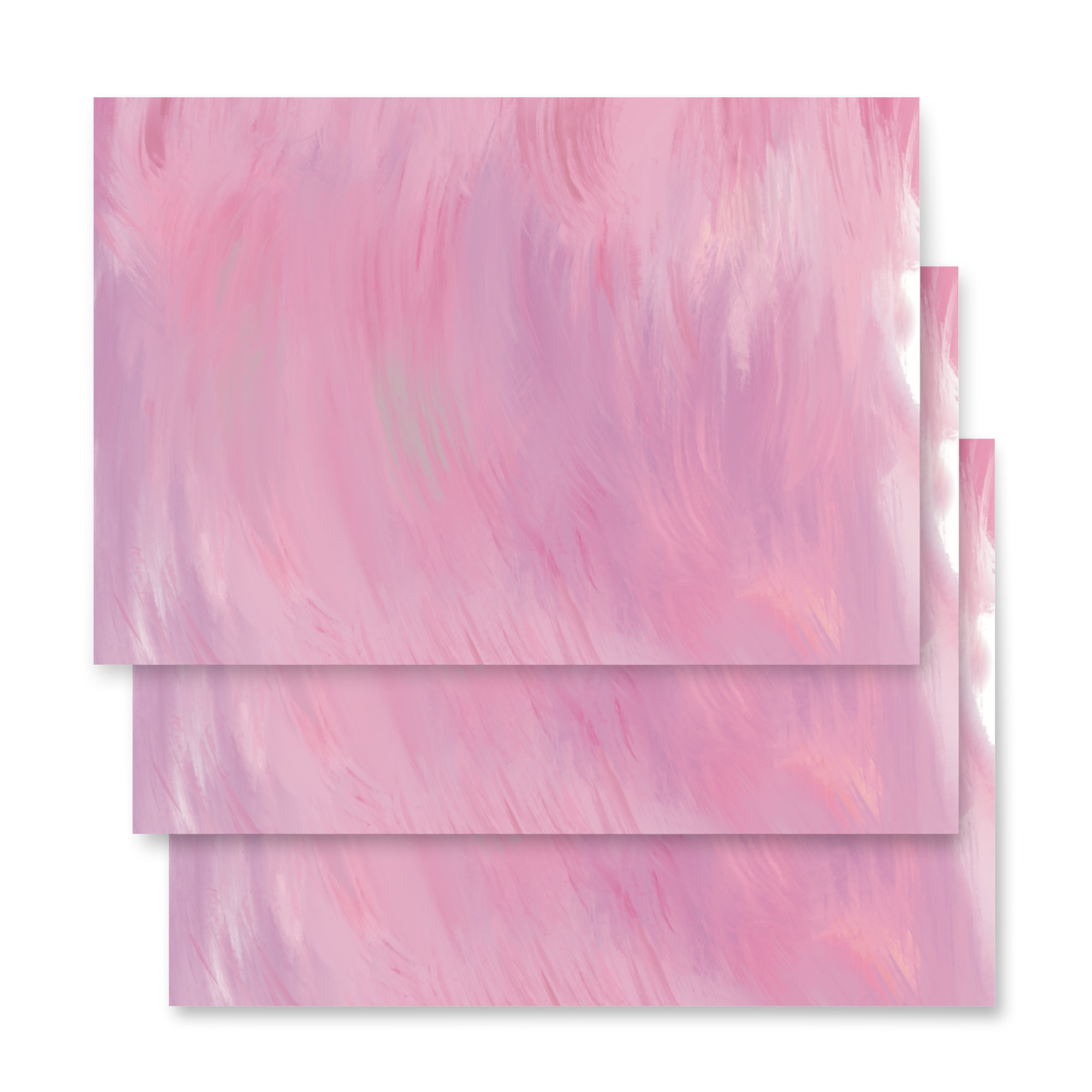 Pink Paint Brush Wrapping paper sheets - Image 3