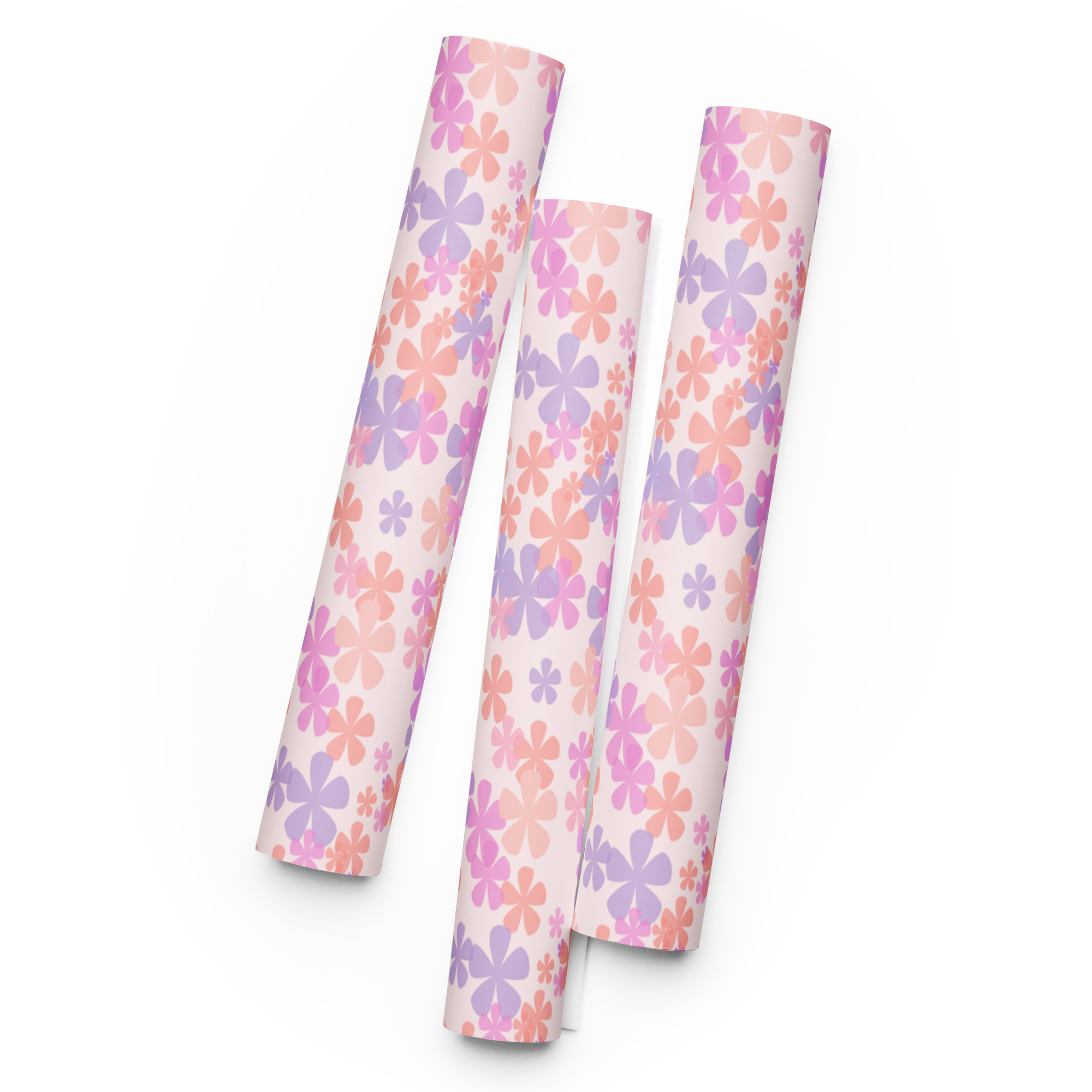 Pink Flowers Wrapping Paper Sheets - Image 6