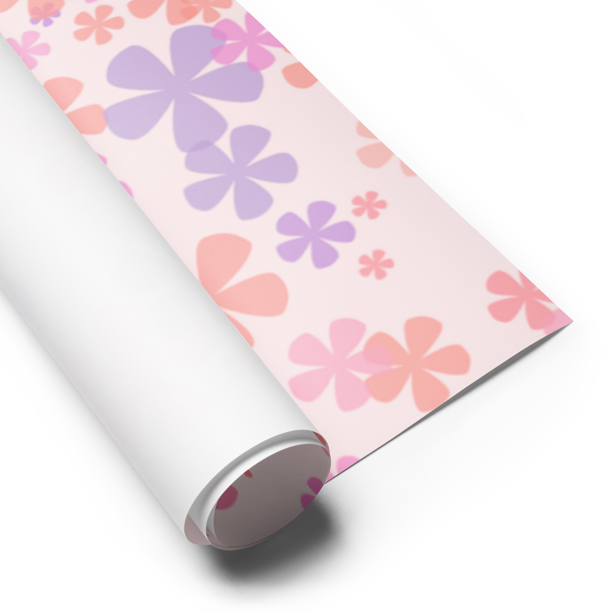 Pink Flowers Wrapping Paper Sheets - Image 7