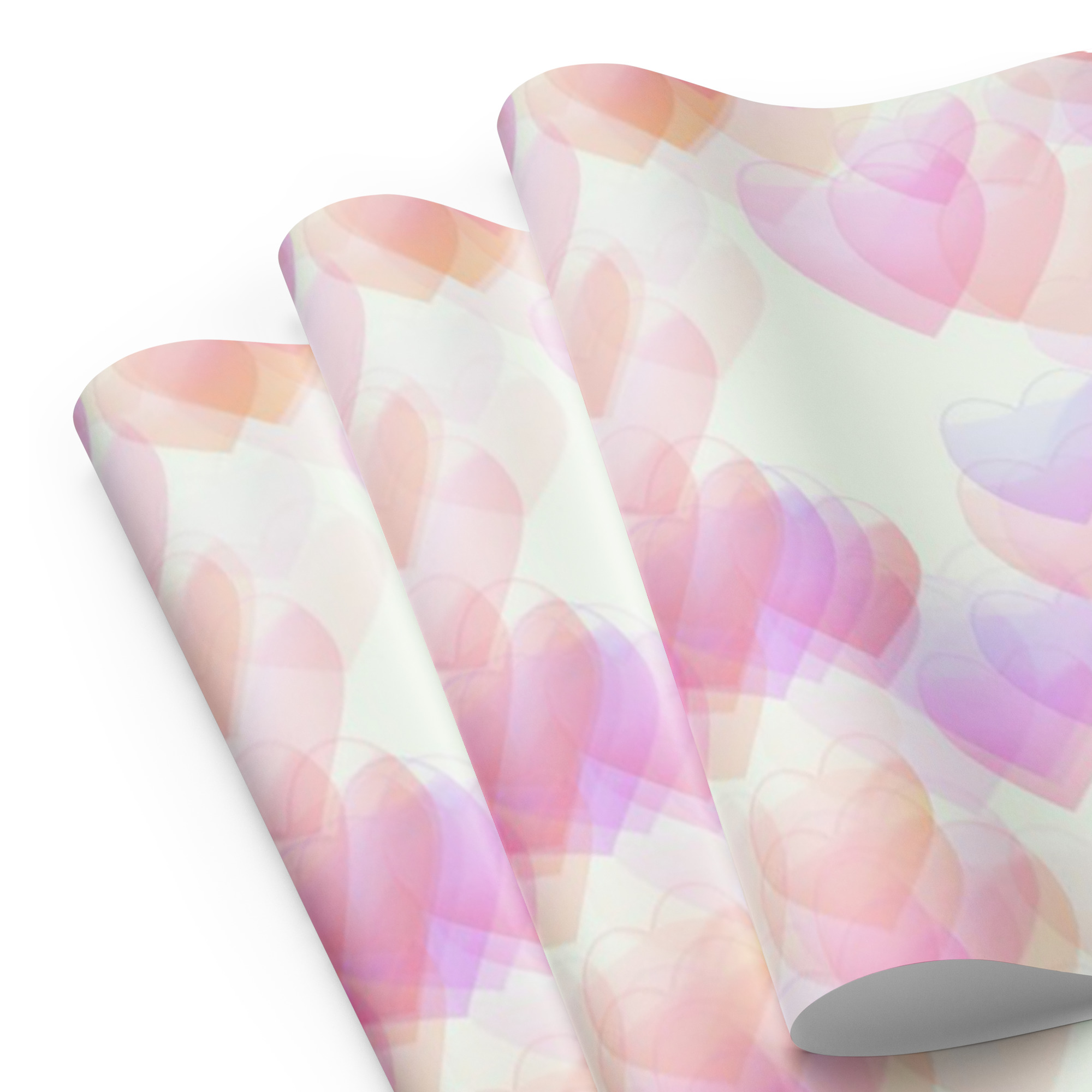 Little Pink Hearts Wrapping Paper Sheets - Image 8