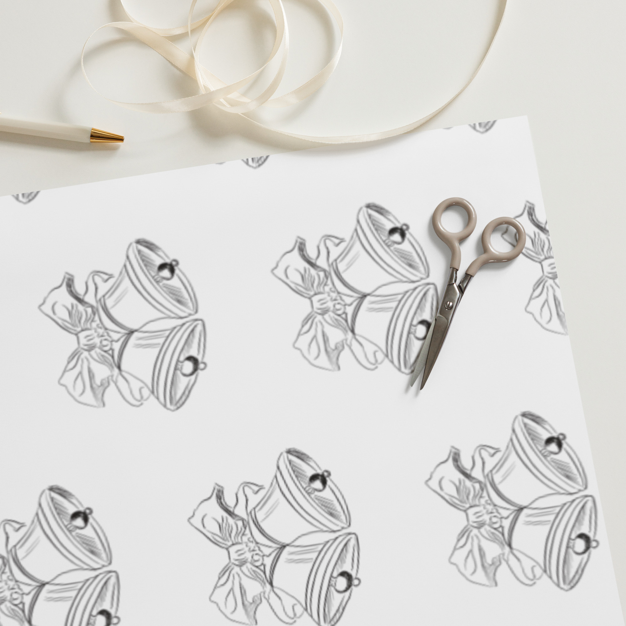 Wedding Bells Wrapping paper sheets - Image 10