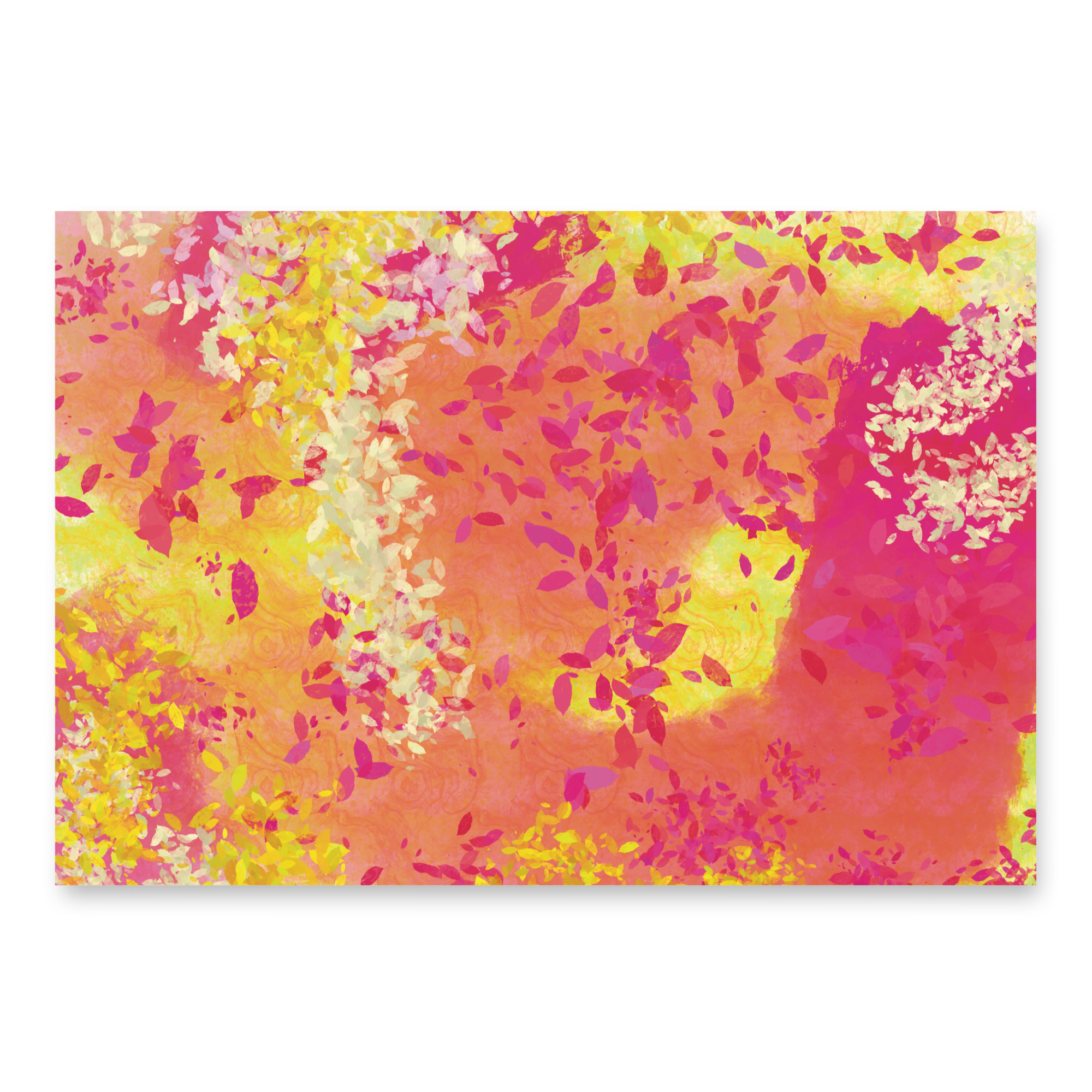 Orange Yellow Leaves Wrapping paper sheets - Image 2